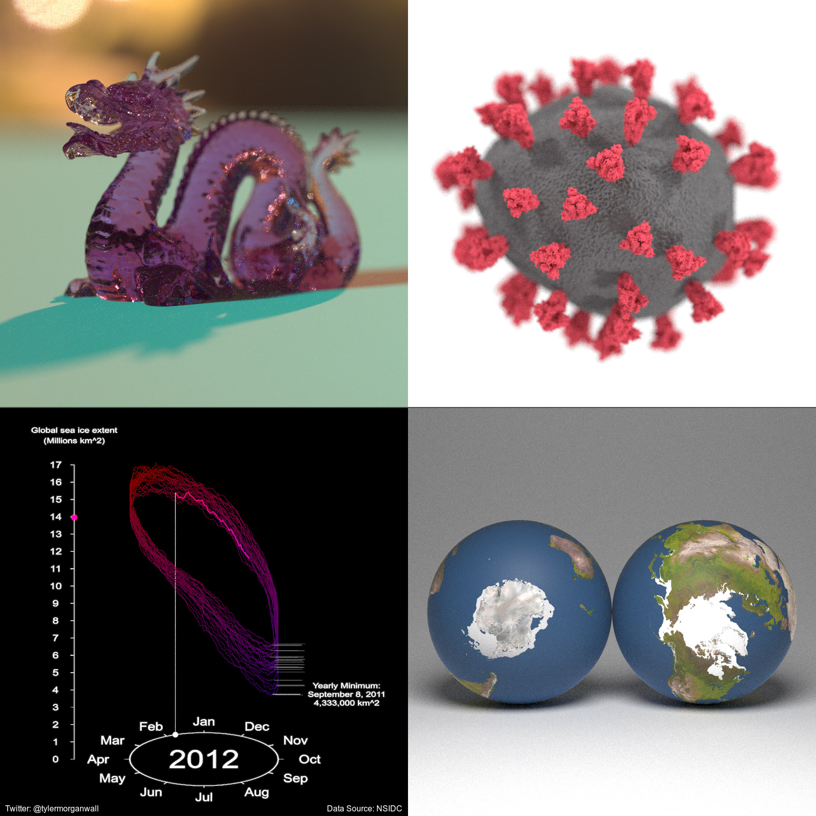 Build and Raytrace 3D Scenes  rayrender